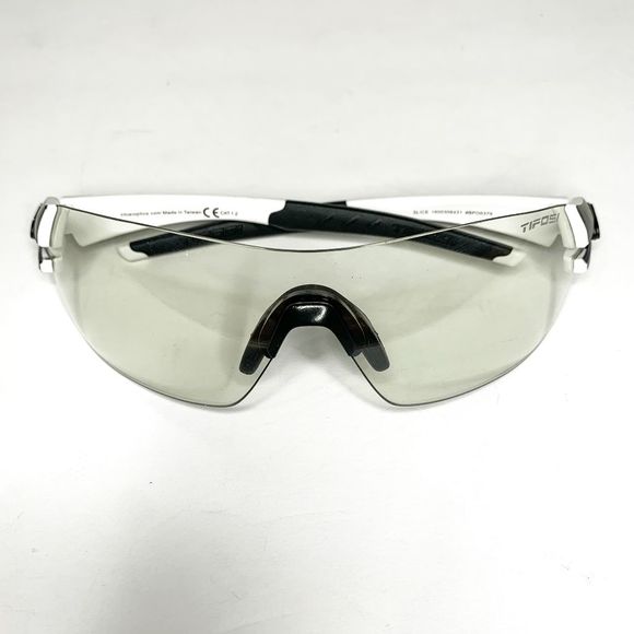 Tifosi Slice Sport Sunglasses Clear Lens Cycling, Hiking, Running Black/White - Picture 3 of 9